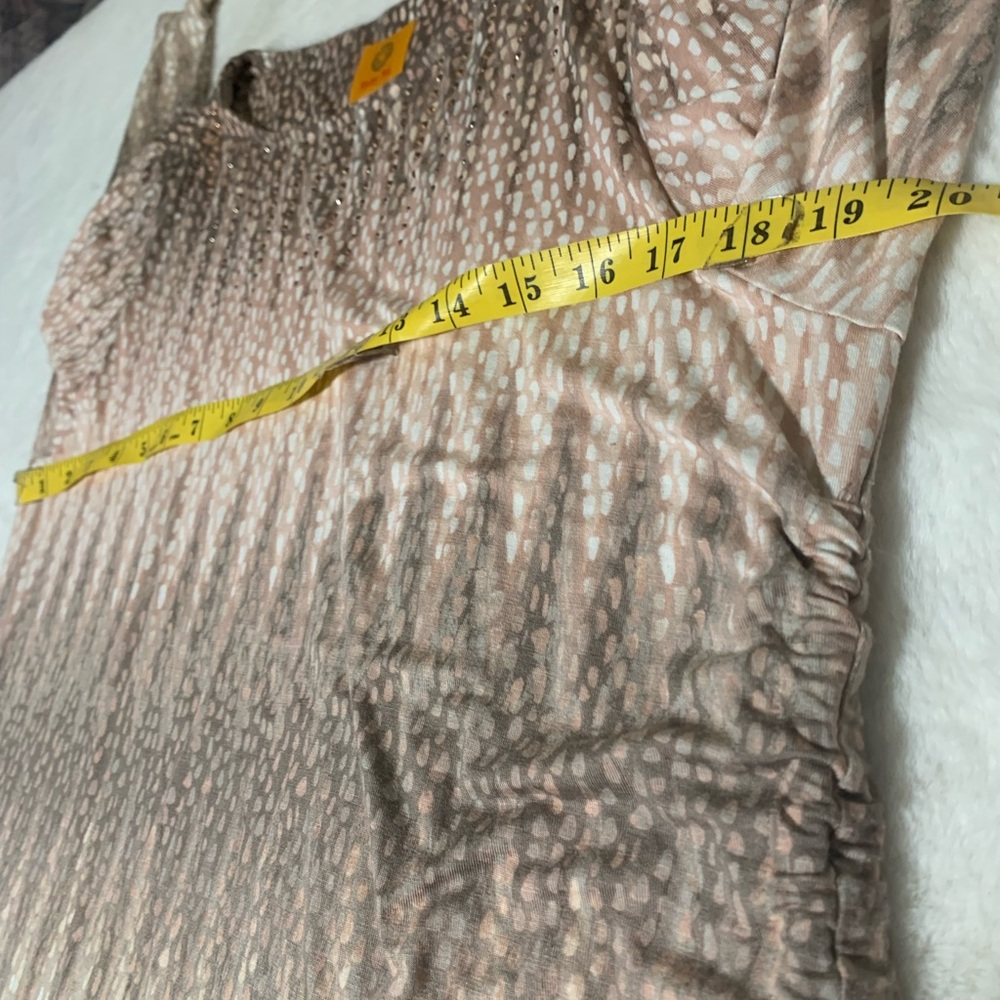 Ruby Rd. Beige Patterned Women's Blouse - image 7